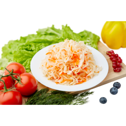 Капуста квашеная с морковью и хреном